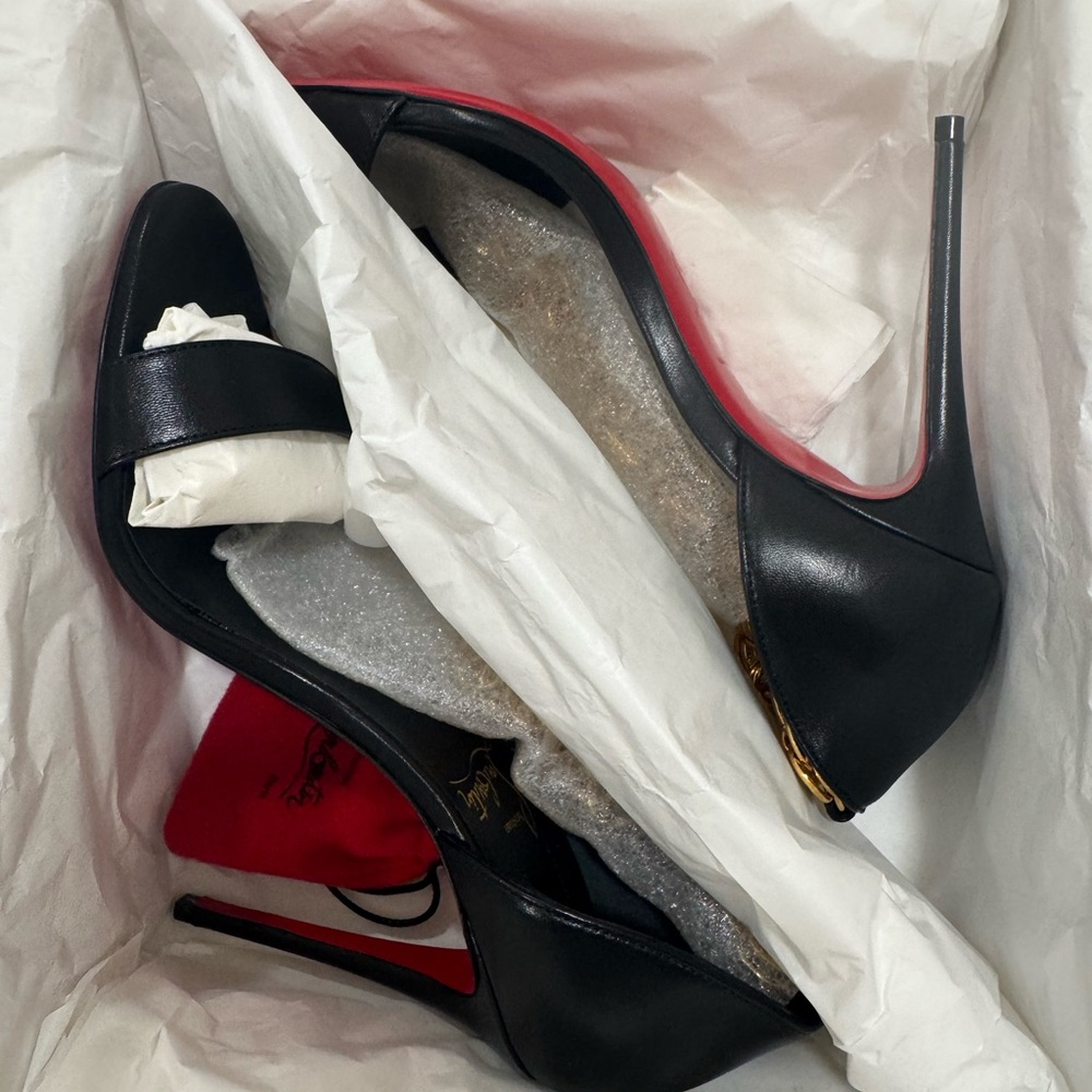 Christian Louboutin Black and Red Heels